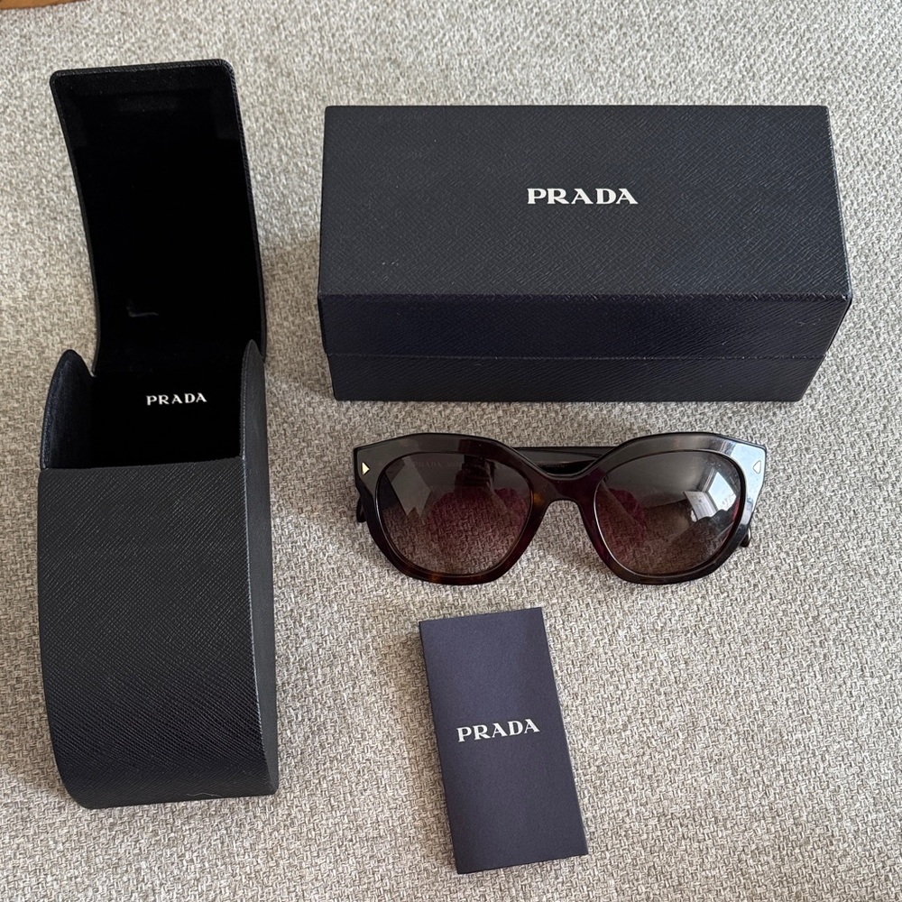 Prada Dark Brown Tortoise Sunglasses